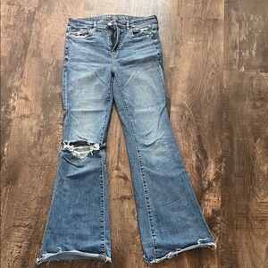 American Eagle Outfitters Blue Flare Jeans